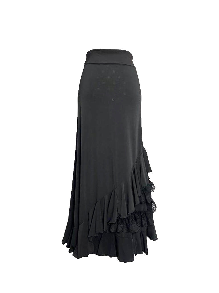 Falda flamenco Saray - Punto elastico y encaje