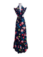 Cargar imagen en el visor de la galería, Falda flamenca crespón con pañoleta o pico
