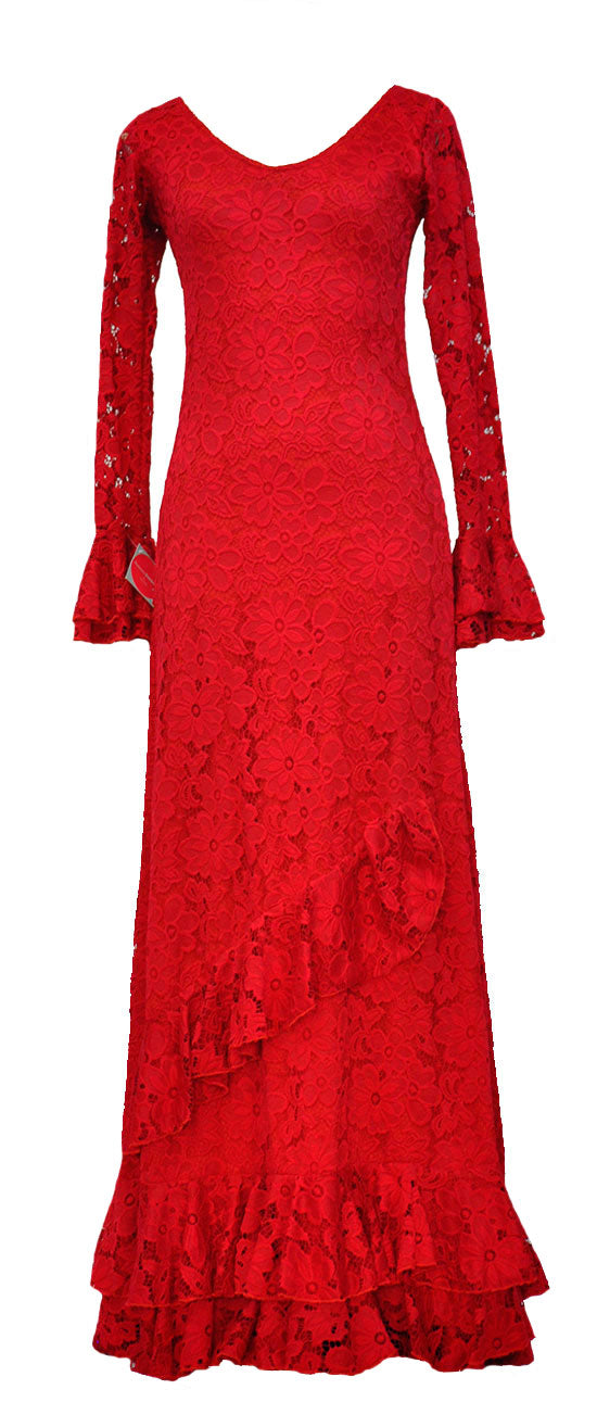 Vestido flamenco en encaje
