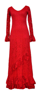 Cargar imagen en el visor de la galería, Vestido flamenco en encaje
